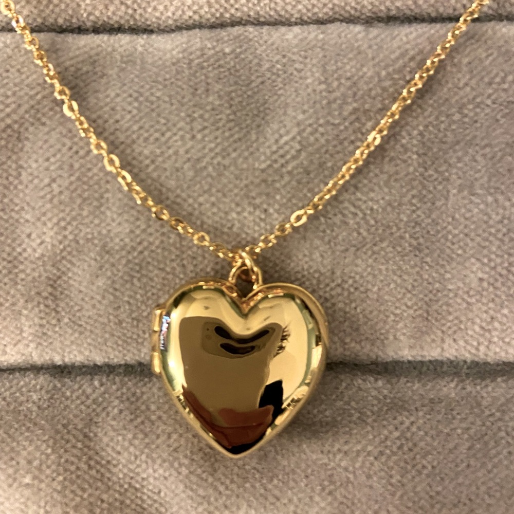 JCrew Crewcuts kid’s gold heat locket NWT